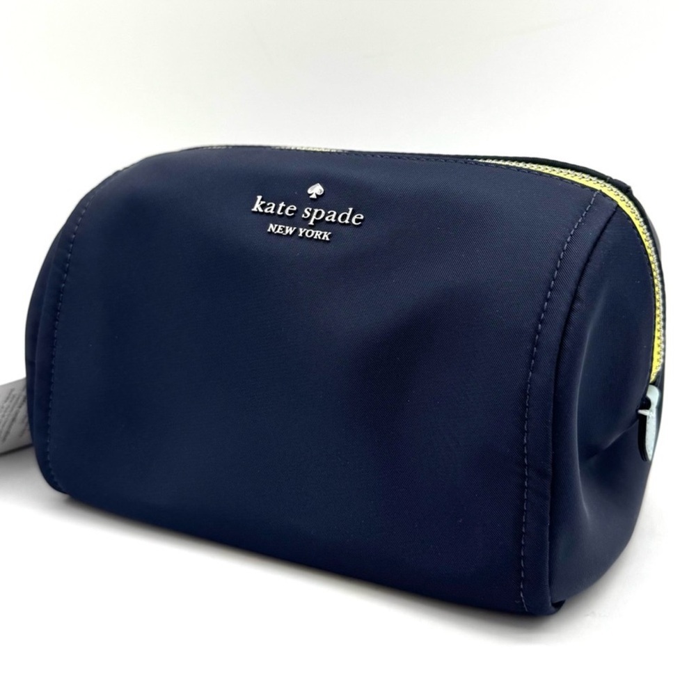 Kate Spade Chelsea Colorblock Medium Cosmetic Case Blazer Blue - Picture 1 of 7